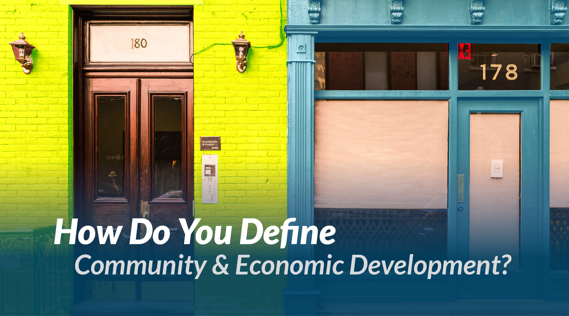 community and economic development
