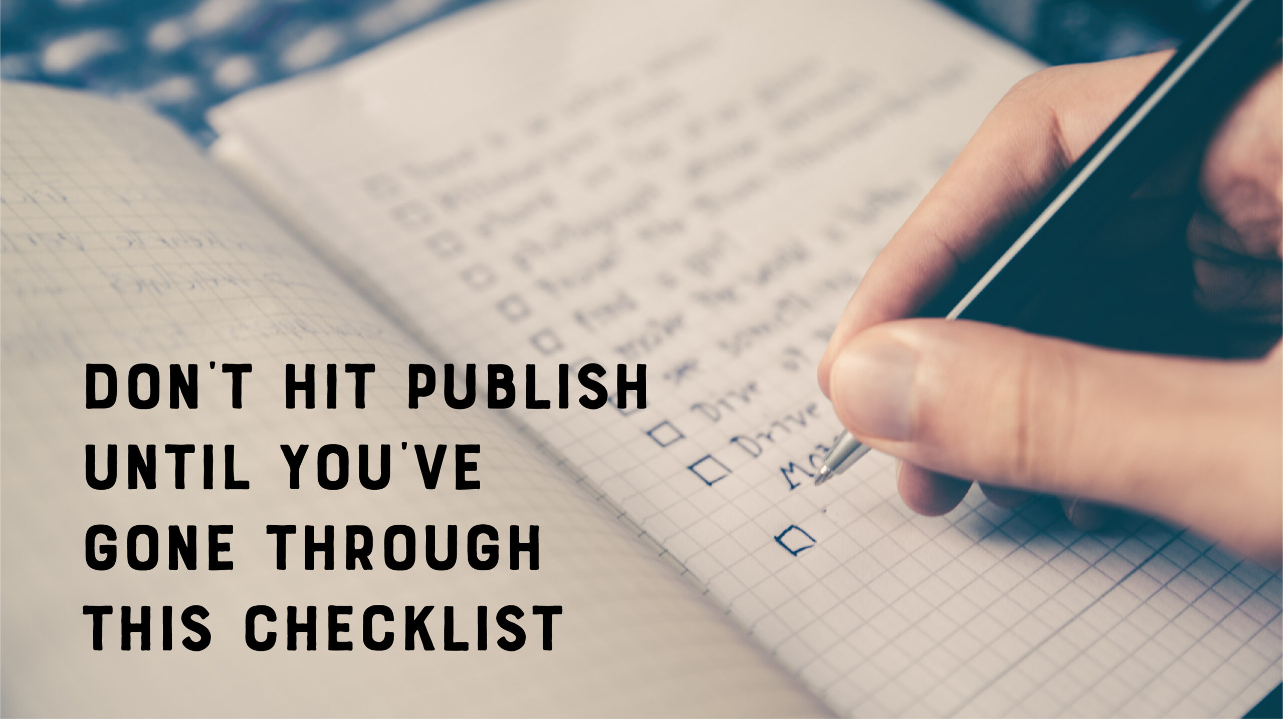 SEO Content Publishing Checklist